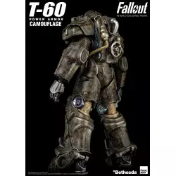 Fallout Action Figurine 1/6 T-60 Camouflage Power Armor M42 Fat Man Launcher with Mini Nuke 3Z0178 37cm