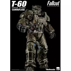 Fallout Action Figurine 1/6 T-60 Camouflage Power Armor M42 Fat Man Launcher with Mini Nuke 3Z0178 37cm