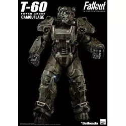 Fallout Action Figurine 1/6 T-60 Camouflage Power Armor M42 Fat Man Launcher with Mini Nuke 3Z0178 37cm