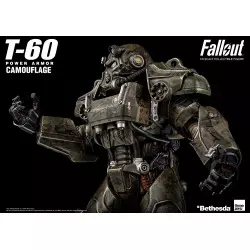 Fallout Action Figurine 1/6 T-60 Camouflage Power Armor M42 Fat Man Launcher with Mini Nuke 3Z0178 37cm