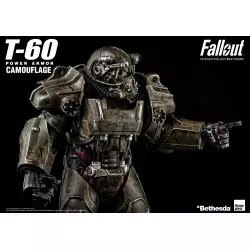 Fallout Action Figurine 1/6 T-60 Camouflage Power Armor M42 Fat Man Launcher with Mini Nuke 3Z0178 37cm