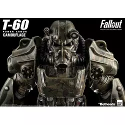 Fallout Action Figurine 1/6 T-60 Camouflage Power Armor M42 Fat Man Launcher with Mini Nuke 3Z0178 37cm
