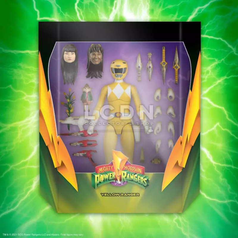 Mighty Morphin Power Rangers Action Figure Ultimates Yellow Ranger 18cm