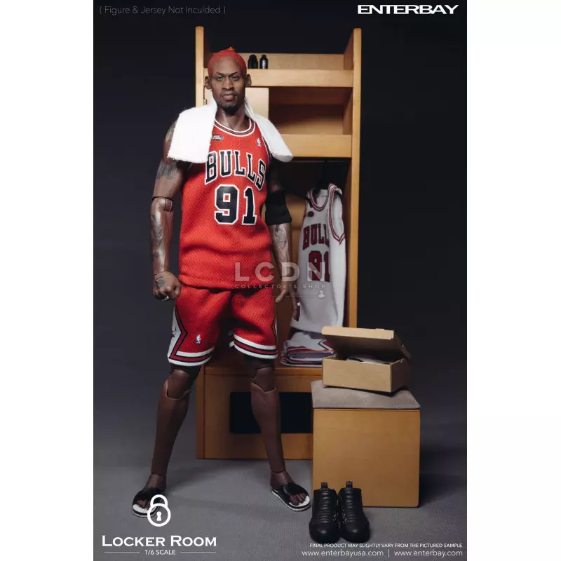 NBA Basketball Accessoires 1/6 Exclusive Wooden Wardrobe Locker Room  Vestiaire Casier ENTERBAY EB OR-1003