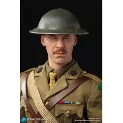 WWI British Officer Collectible Action Figure 1/6 Colonel Mackenzie + Desk Diorama Set  DID B11012 (not mint box) + E60062