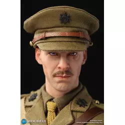 WWI British Officer Collectible Action Figure 1/6 Colonel Mackenzie + Desk Diorama Set  DID B11012 (not mint box) + E60062