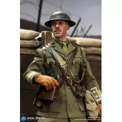 WWI British Officer Collectible Action Figure 1/6 Colonel Mackenzie + Desk Diorama Set  DID B11012 (not mint box) + E60062