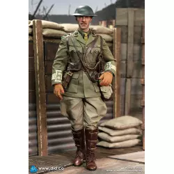 WWI British Officer Collectible Action Figure 1/6 Colonel Mackenzie + Desk Diorama Set  DID B11012 (not mint box) + E60062