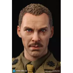 WWI British Officer Collectible Action Figure 1/6 Colonel Mackenzie + Desk Diorama Set  DID B11012 (not mint box) + E60062