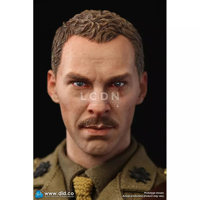 WWI British Officer Collectible Action Figure 1/6 Colonel Mackenzie + Desk Diorama Set  DID B11012 (not mint box) + E60062