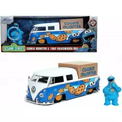 Sesame Street Replica Cookie Monster with 1962 Volkswagen Bus with sounds diecast1/24