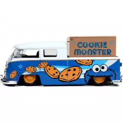 Sesame Street Replica Cookie Monster with 1962 Volkswagen Bus with sounds diecast1/24