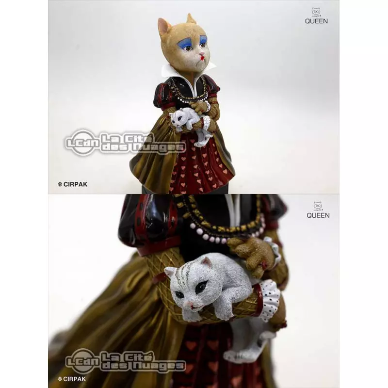 Alice In Wonderland Reine de Coeur Chat Queen Buste Loving Cat 32cm