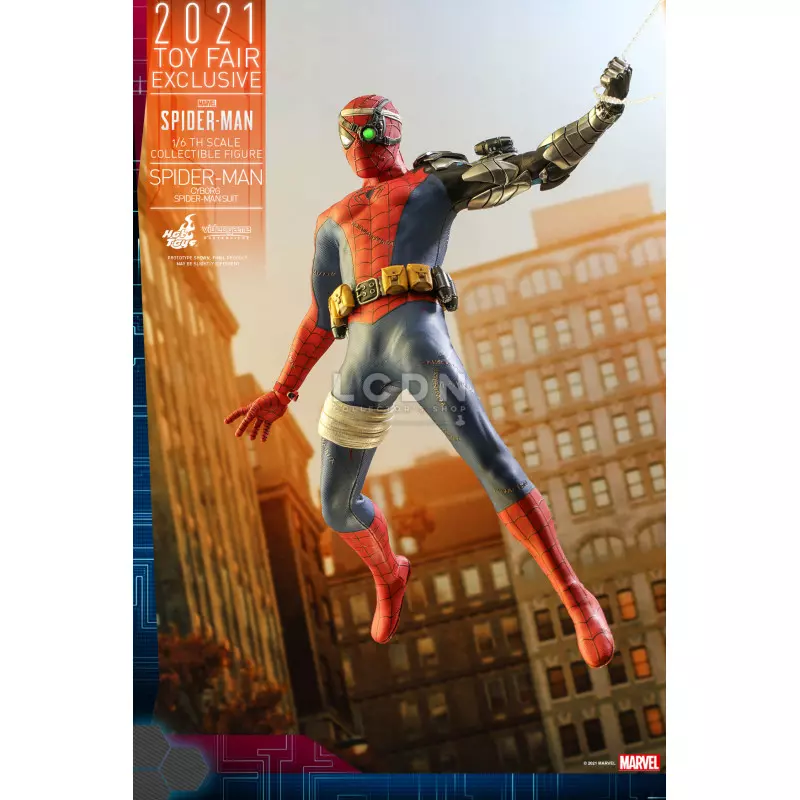 Hot Toys VGM51 Marvel&#039;s Spider-Man Collectible Action Figure 1/6 Spider-Man (Cyborg Spider-Man Suit) [Toy Fair Exclusive] 30cm