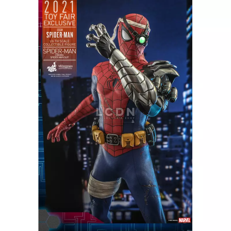 Hot Toys VGM51 Marvel&#039;s Spider-Man Collectible Action Figure 1/6 Spider-Man (Cyborg Spider-Man Suit) [Toy Fair Exclusive] 30cm
