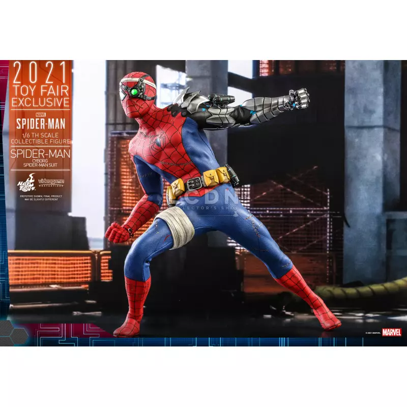 Hot Toys VGM51 Marvel&#039;s Spider-Man Collectible Action Figure 1/6 Spider-Man (Cyborg Spider-Man Suit) [Toy Fair Exclusive] 30cm