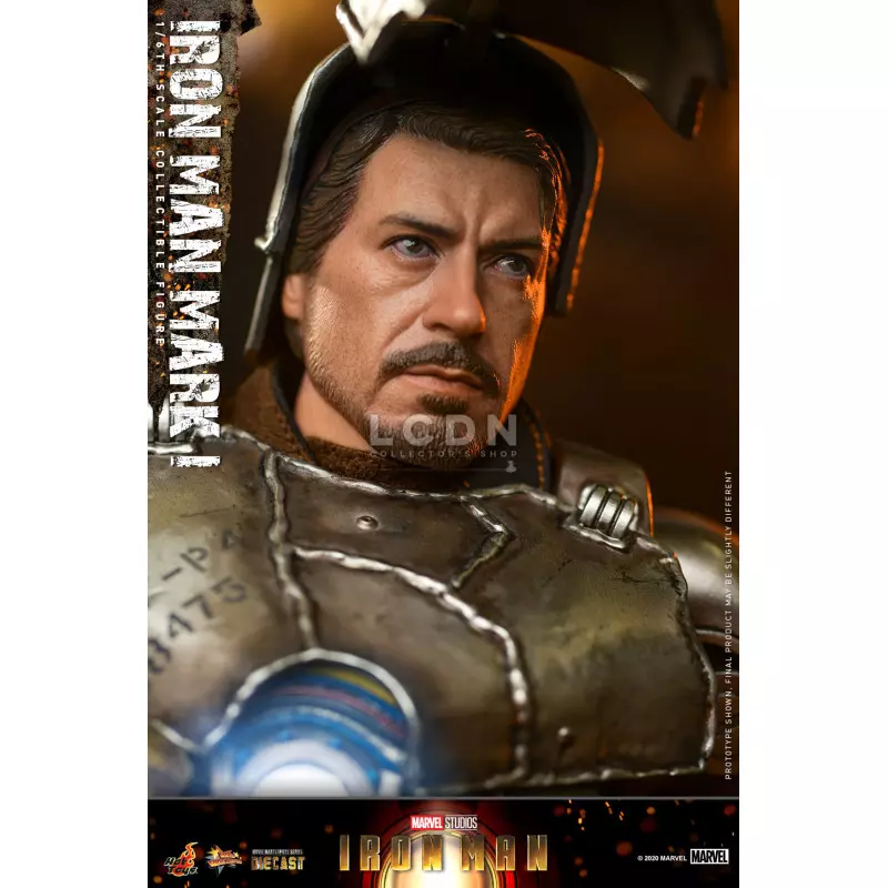 Hot Toys MMS605D40 Iron Man Collectible Action Figurine 1/6 Iron Man Mark I 30cm