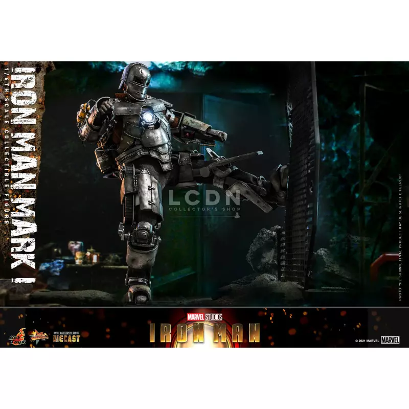 Hot Toys MMS605D40 Iron Man Collectible Action Figurine 1/6 Iron Man Mark I 30cm