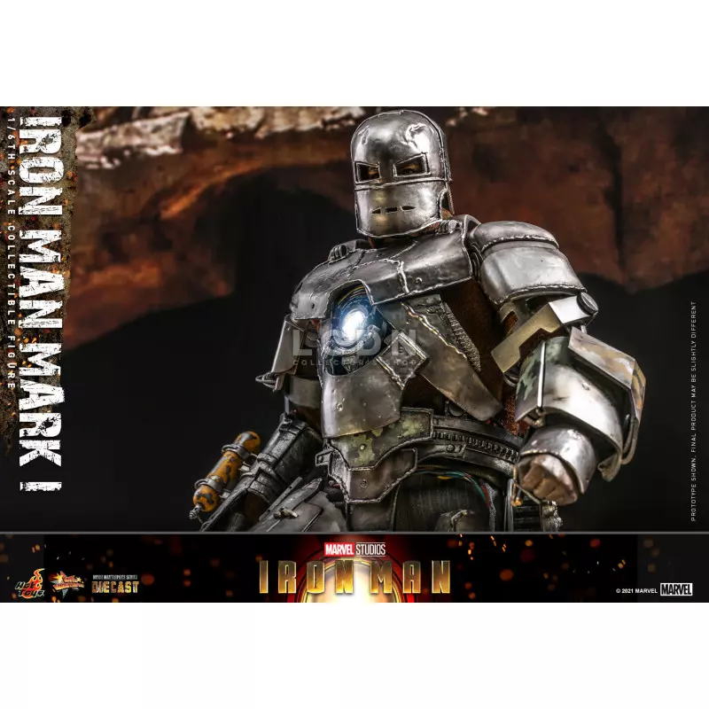 Hot Toys MMS605D40 Iron Man Collectible Action Figurine 1/6 Iron Man Mark I 30cm