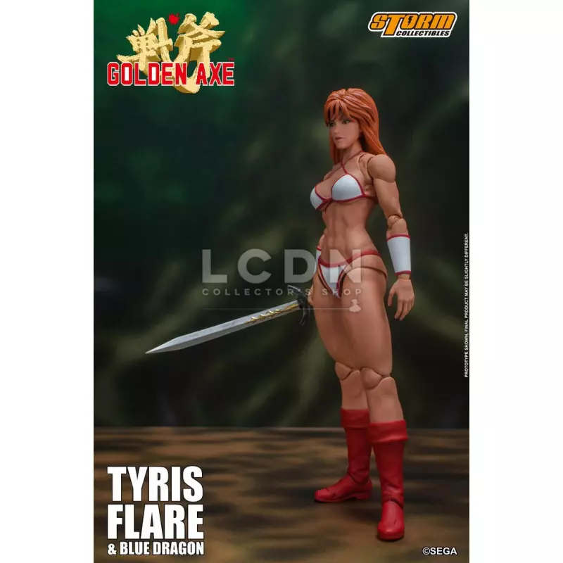 Golden Axe Action Figurine 1/12 Tyris Flare &amp; Blue Dragon Set