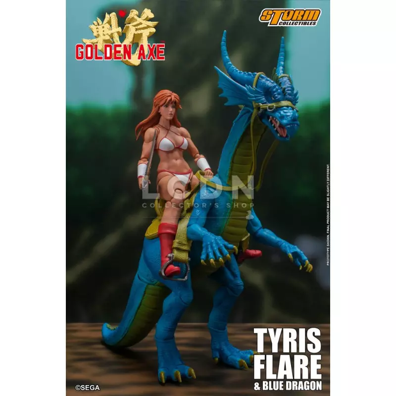 Golden Axe Action Figurine 1/12 Tyris Flare &amp; Blue Dragon Set