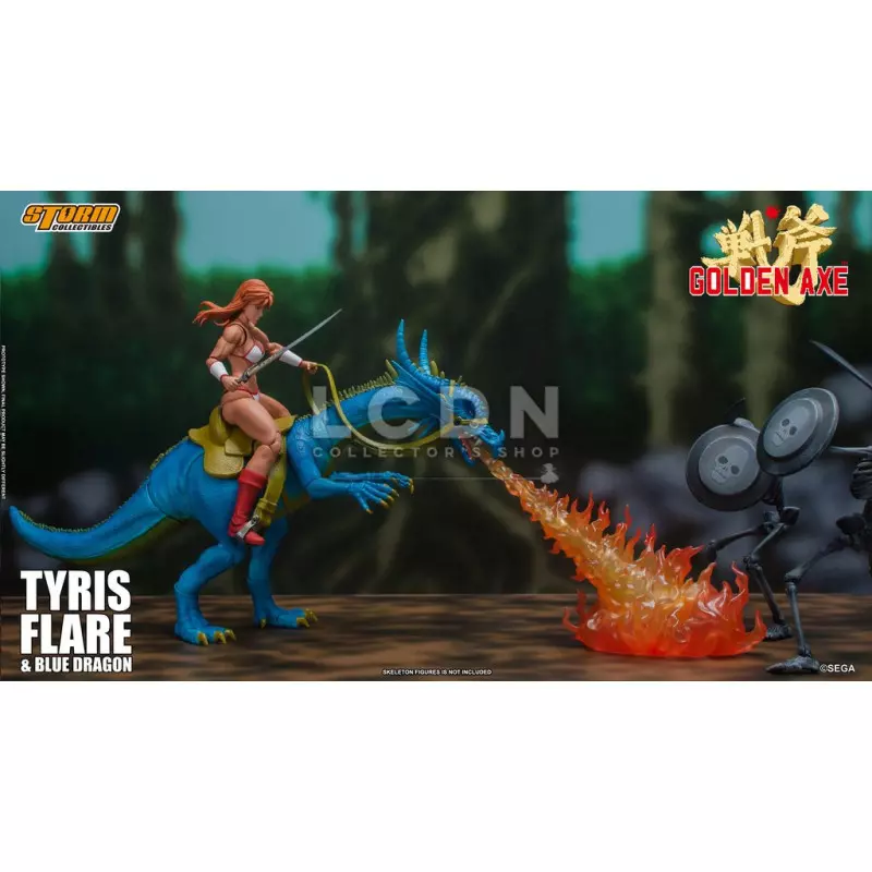 Golden Axe Action Figurine 1/12 Tyris Flare &amp; Blue Dragon Set