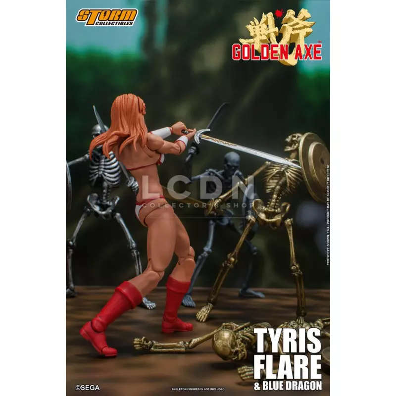 Golden Axe Action Figurine 1/12 Tyris Flare &amp; Blue Dragon Set