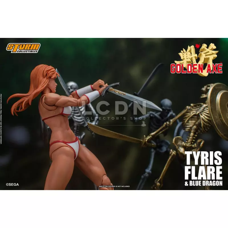 Golden Axe Action Figurine 1/12 Tyris Flare &amp; Blue Dragon Set