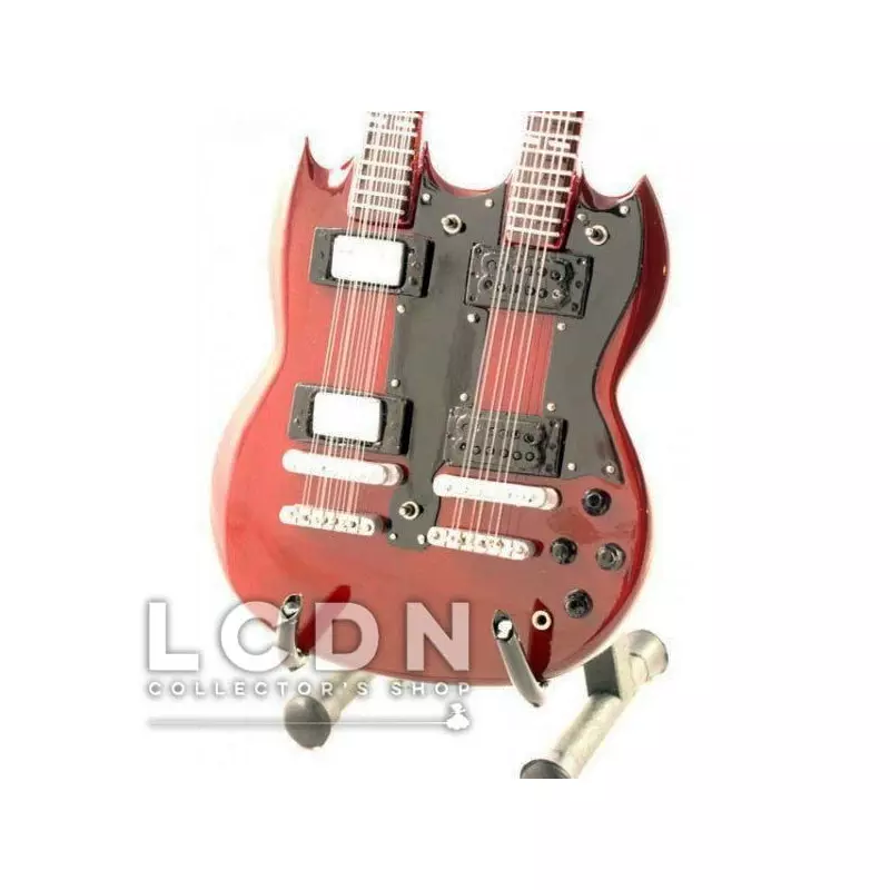 Led Zeppelin 1/4 Jimmy Page Doublen Guitar Replica 26cm