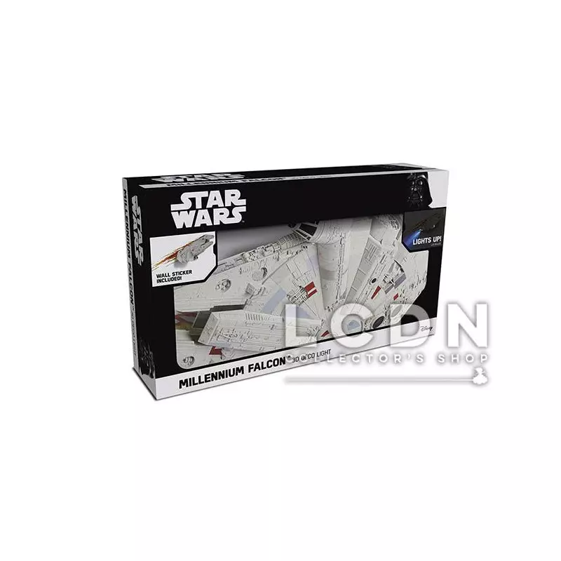 Lampe 3D Star Wars : Faucon Millenium