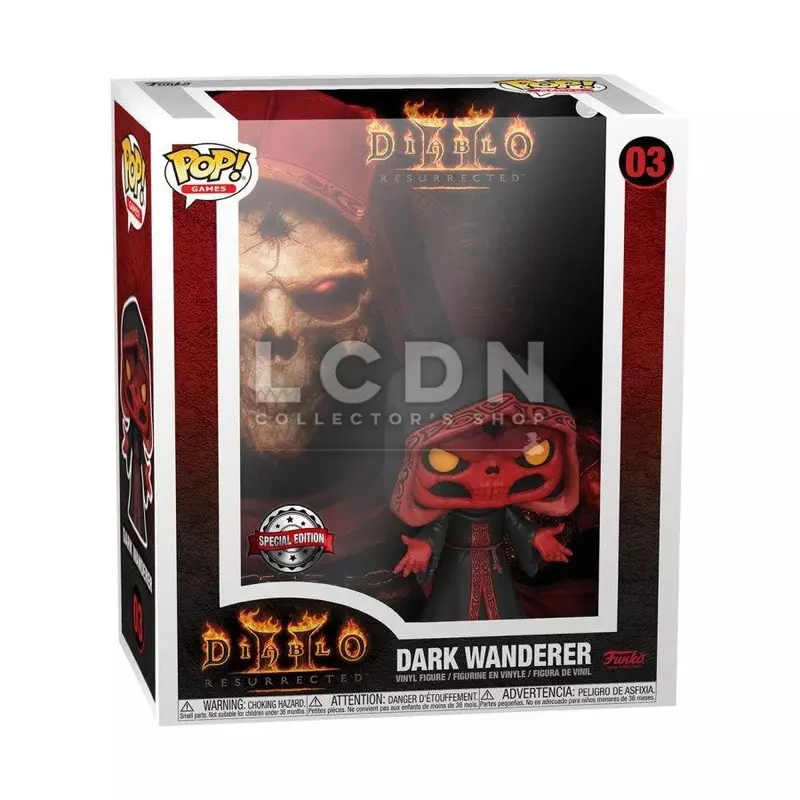 Diablo 2 POP! Album Game Cover Dark Wanderer Glow in the Dark US Exclusive Vinyle Figurine 10cm N°03 (Défectueux)