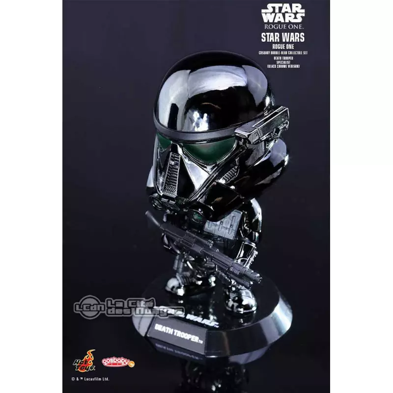 Hot Toys COSB341 Star Wars Rogue One Death Trooper Specialist Chrome Version Cosbaby (S) Bobble-Head