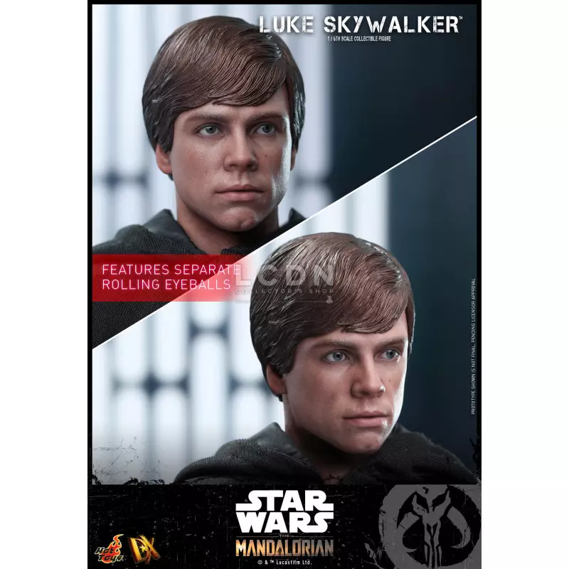 Hot Toys DX22 Star Wars The Mandalorian Collectible Action Figurine 1/6 Luke Skywalker 28cm