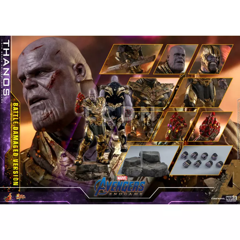 Hot Toys MMS564 Avengers Endgame Thanos Battle Damaged Version 1/6 Collectible Figurine 42cm