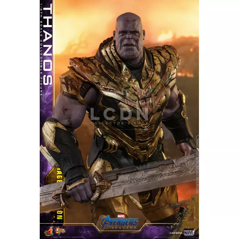 Hot Toys MMS564 Avengers Endgame Thanos Battle Damaged Version 1/6 Collectible Figurine 42cm