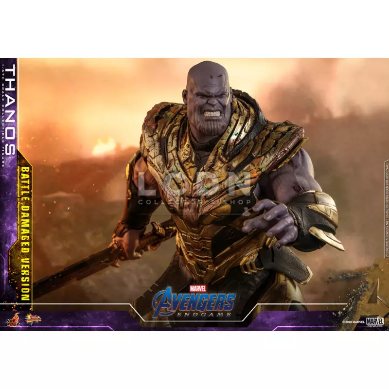 Hot Toys MMS564 Avengers Endgame Thanos Battle Damaged Version 1/6 Collectible Figurine 42cm