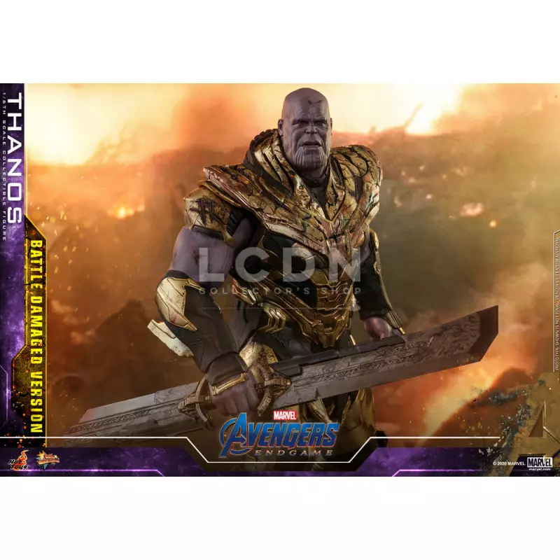 Hot Toys MMS564 Avengers Endgame Thanos Battle Damaged Version 1/6 Collectible Figurine 42cm