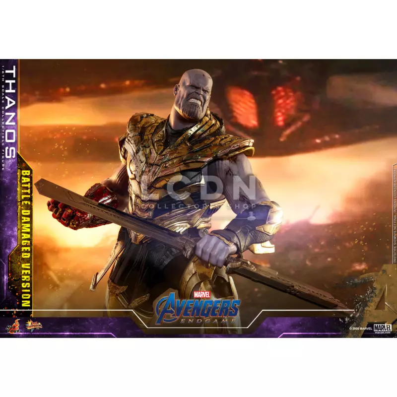 Hot Toys MMS564 Avengers Endgame Thanos Battle Damaged Version 1/6 Collectible Figurine 42cm
