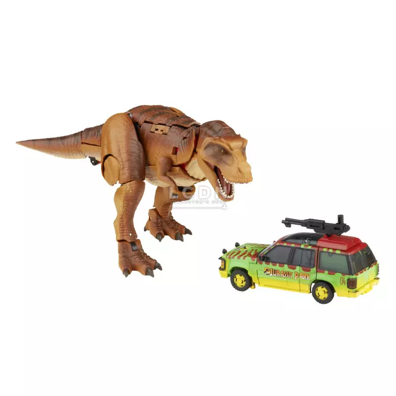 Transformers Collaborative Jurassic Park Mash-Up Action Figure Tyrannocon Rex &amp; Autobot JP93 18cm