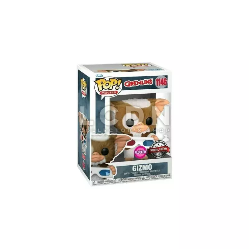 Gremlins POP! Movies Gizmo avec Lunettes 3D Flocked US Exclusive N°1146  Vinyle Figurine 10cm