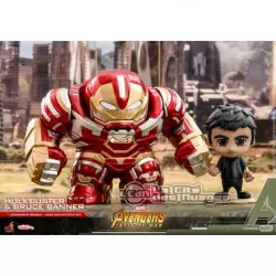 Hot Toys COSB440 Avengers Infinity War Hulkbuster and Bruce Banner Cosbaby (S) Bobble-Head Collectible Set