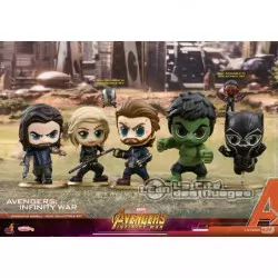 Hot Toys COSB450 Avengers Infinity War Cosbaby (S) Bobble-Head Collectible Set de 7