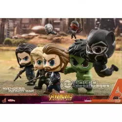 Hot Toys COSB450 Avengers Infinity War Cosbaby (S) Bobble-Head Collectible Set de 7