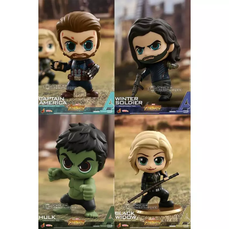 Hot Toys COSB450 Avengers Infinity War Cosbaby (S) Bobble-Head Collectible Set de 7