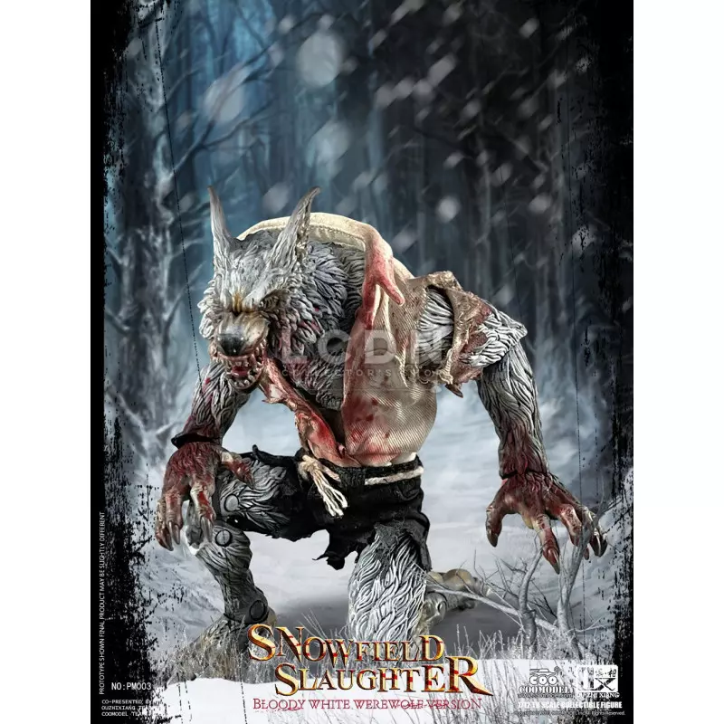 Palmtop Monsters Snowfield Slaughter Bloody White Werewolf Loup-garou  Standard Ver. PM003 Action Figurine 1/12