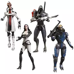 Mass Effect 3 Series 2 Set de 4 Action Figurines Garrus, Legion, Mordin, Miranda Bioware EA DC Unlimited (Boite Scellée)