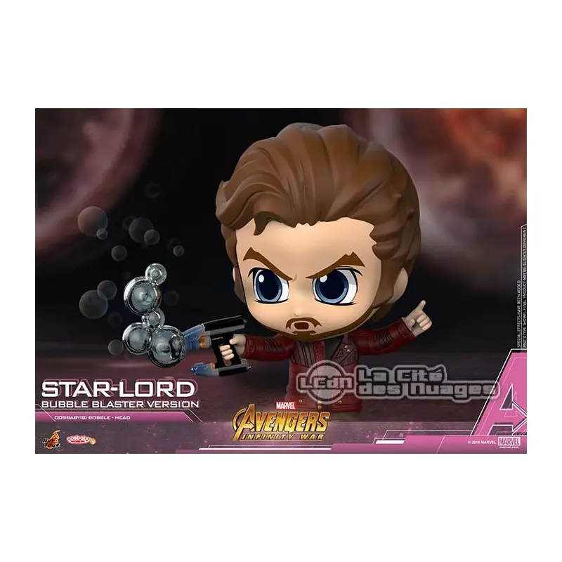 Hot Toys COSB495 Avengers Infinity War Star-Lord Bubble Blaster Version Cosbaby (S) Bobble-Head Collectible