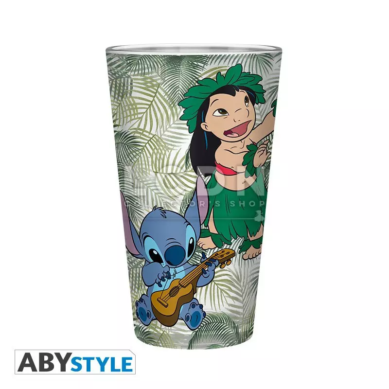 Disney Large Glass Lilo &amp; Stitch 400ml