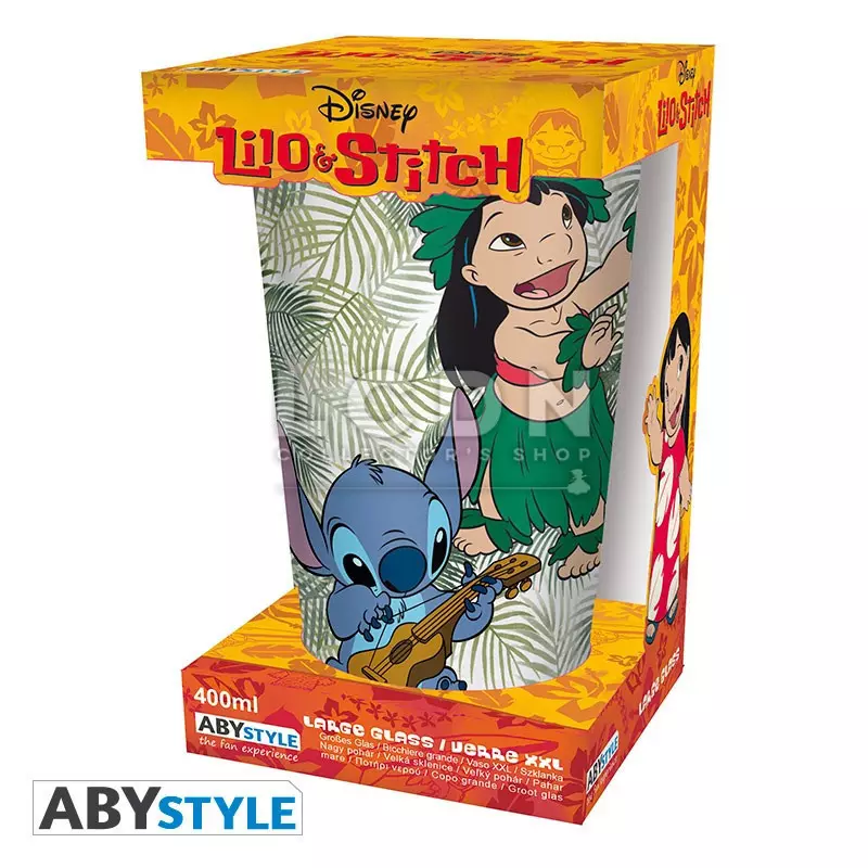 Disney Large Glass Lilo &amp; Stitch 400ml