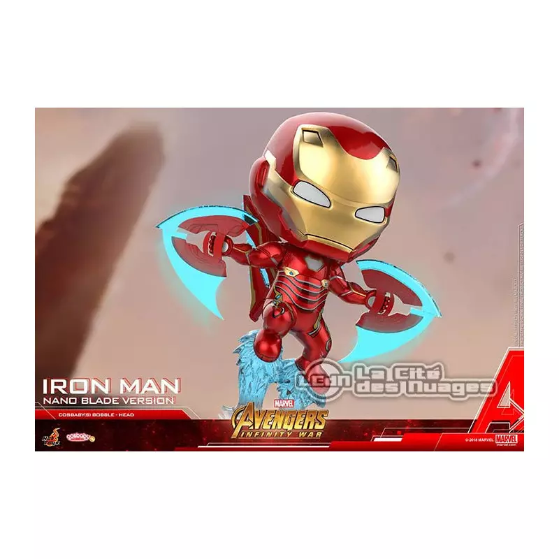 Hot Toys COSB498 Avengers Infinity War Iron Man Mark L Nano Blade Version Cosbaby (S) Bobble-Head Collectible